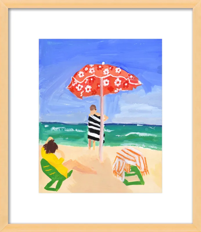 Italian Beach Umbrella by Jackie Mancuso for Artfully Walls