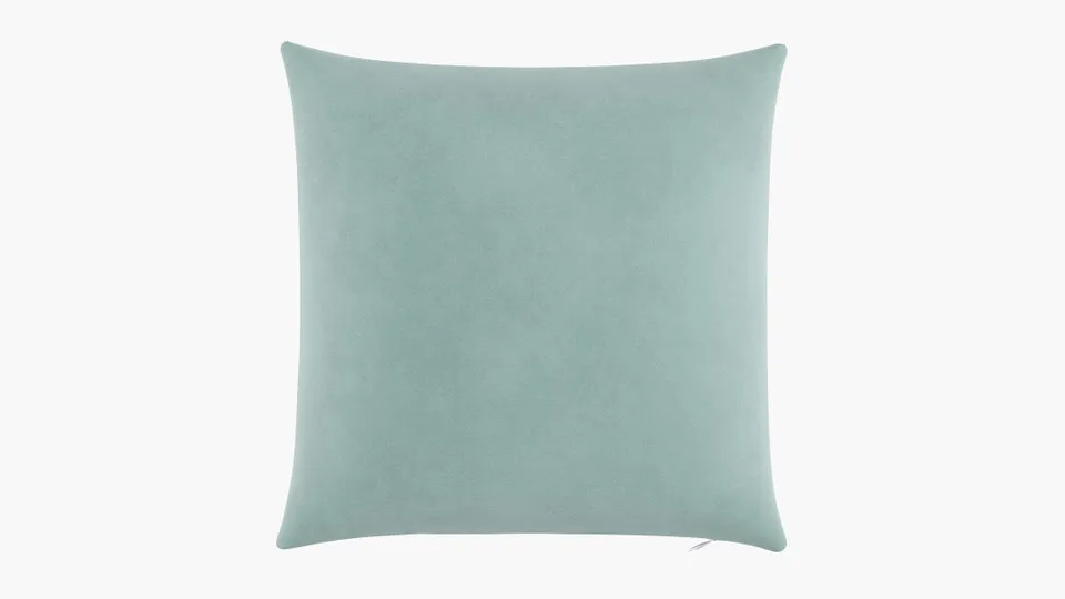 Throw Pillow 20", Aqua Classic Velvet, 20" x 20"