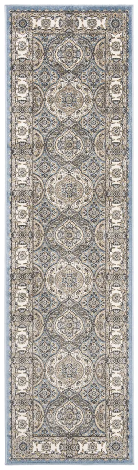 Arlo Home Woven Area Rug, ATL675L, Blue/Ivory,  2' 2" X 3' 7"