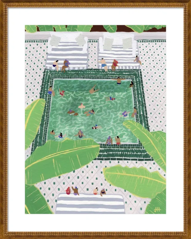 Green Riad by Joanne Ho for Artfully Walls
