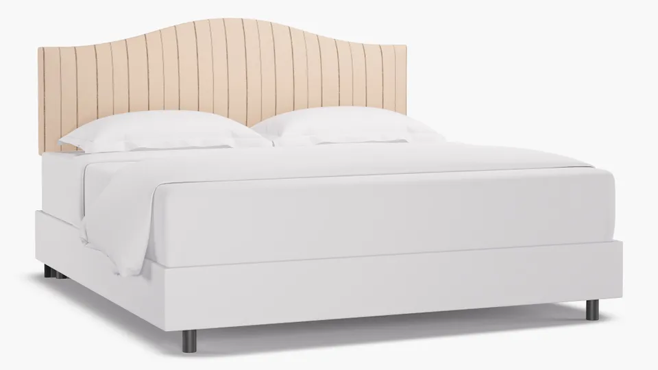 Camelback Headboard, Charcoal Fritz, King
