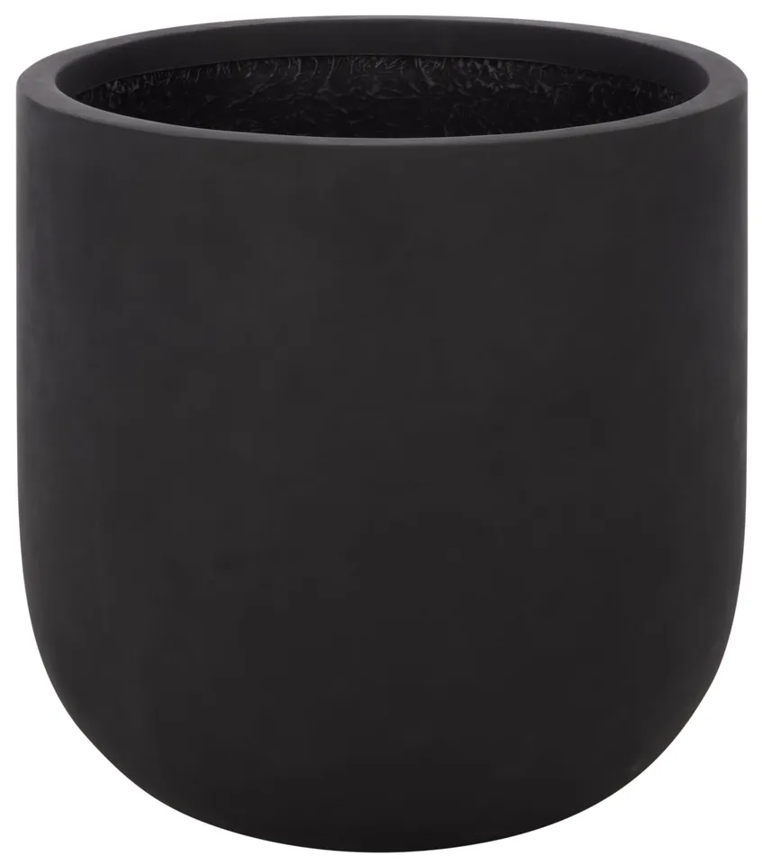 Ethan Low Wide Planter Pot - Black