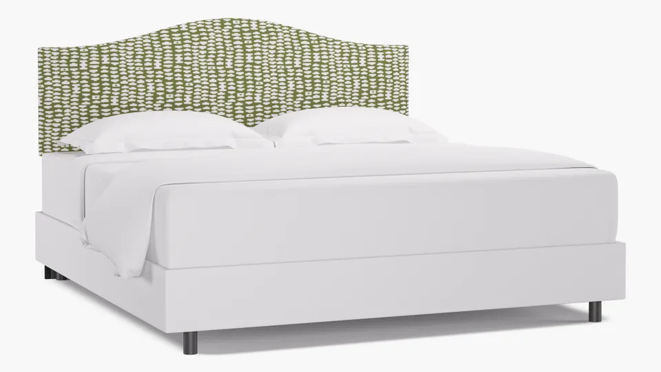Camelback Headboard, Olive Odalisque, King