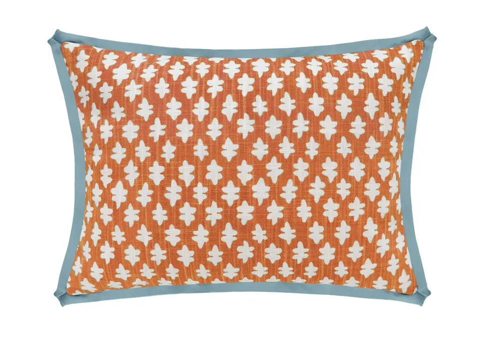 THE MINI :: TILLY PRINT // TANGERINE | LDC - SWATCH 4" X 4" / Spa Blue Butterfly