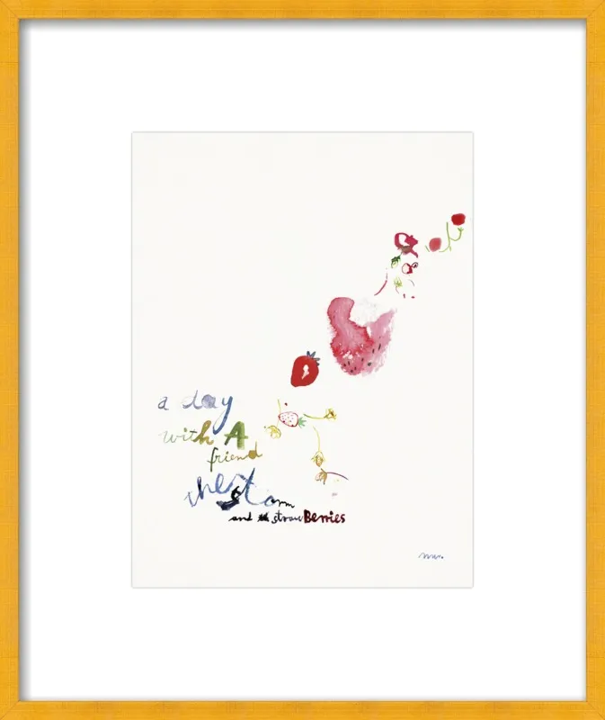 Strawberry Summer Storm by META WRABER for Artfully Walls