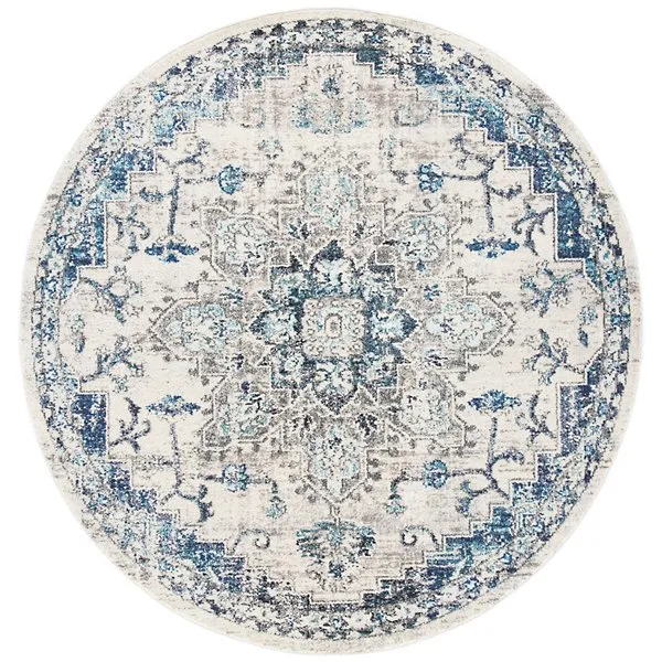 Madison Bay Distressed Medallion Bold Area Rug