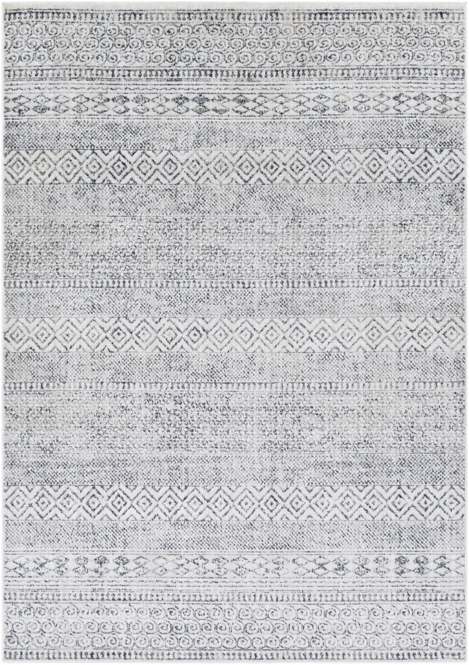 Alice Gray Indoor 8'10" x 12' Machine Woven Rug