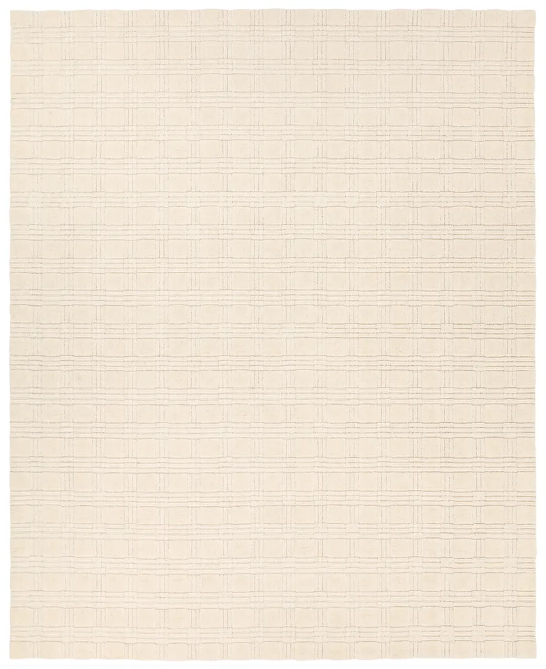 Rowena TOK01 Handmade Stripes Ivory Area Rug (7'9"x9'9")