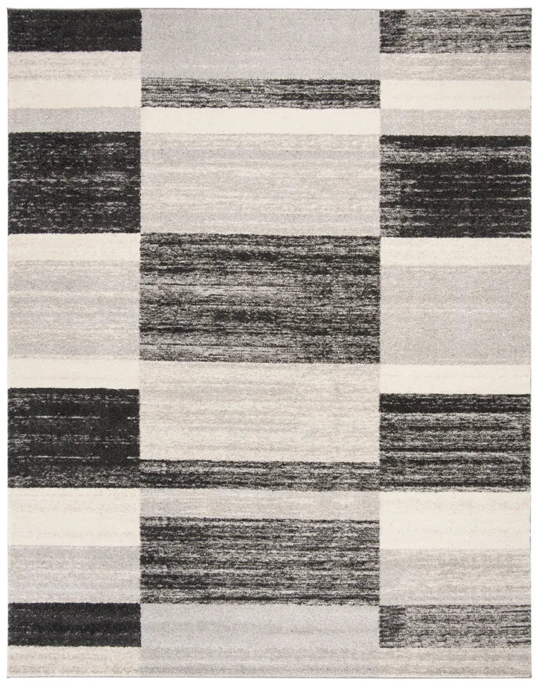 Arlo Home Woven Area Rug, RET2692-9079, Black/Light Grey,  8' X 10'