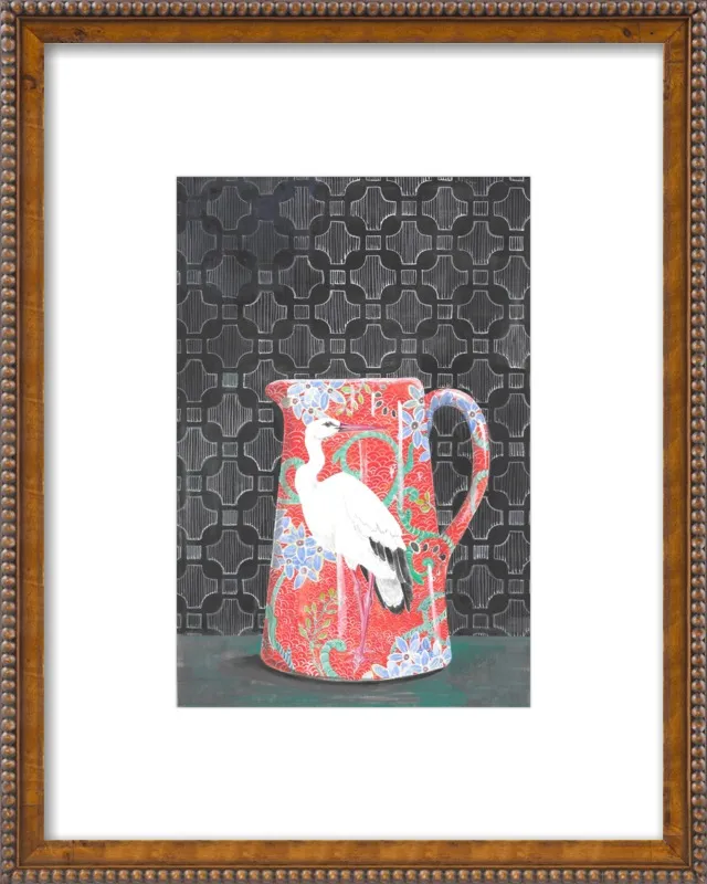 Red Vase by Miri Eshet for Artfully Walls