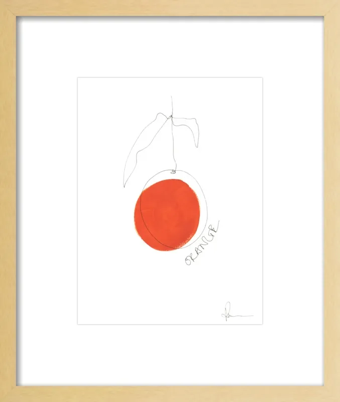 Orange by Polly Mann for Artfully Walls