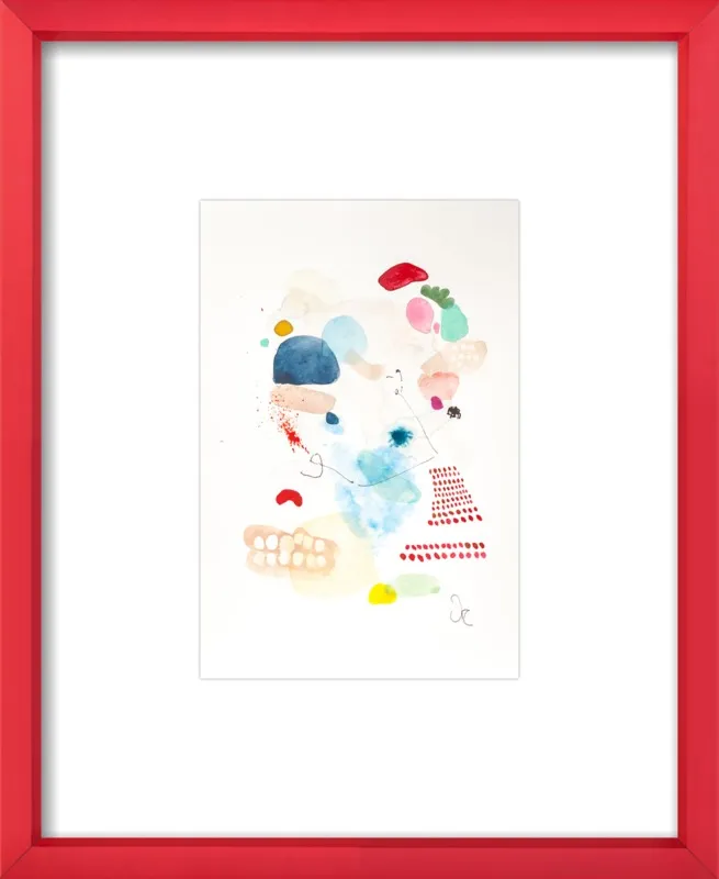 Red diamonds by Victoria Gonzalez for Artfully Walls
