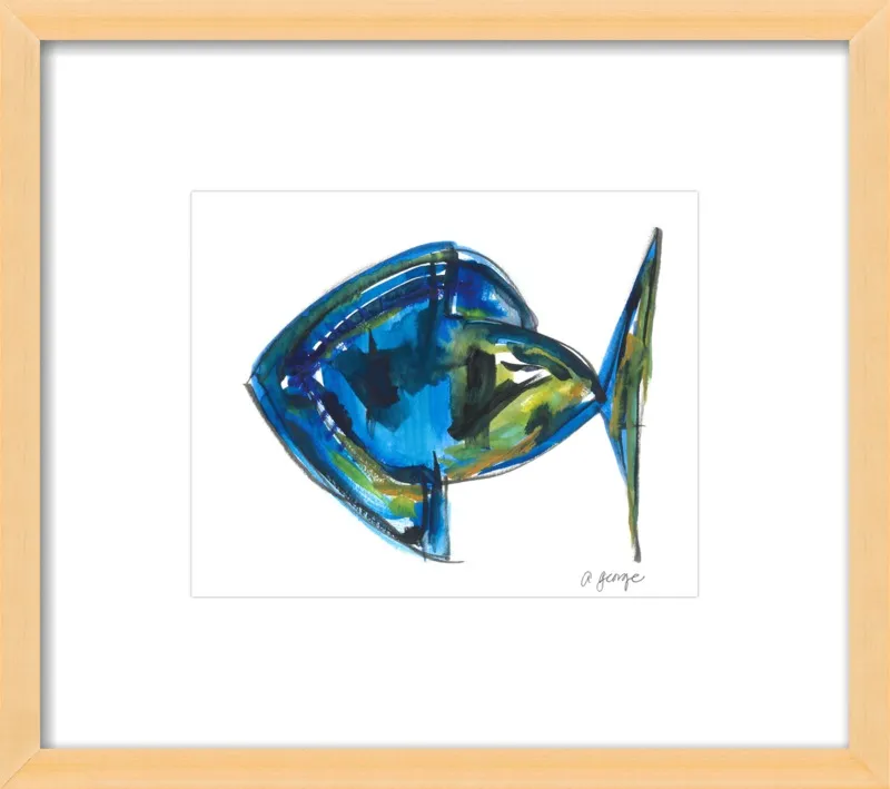 Asbtract Fish by Anthony George for Artfully Walls