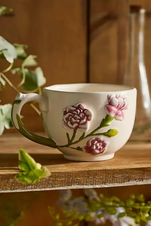 Flower of the Month Stoneware Mug