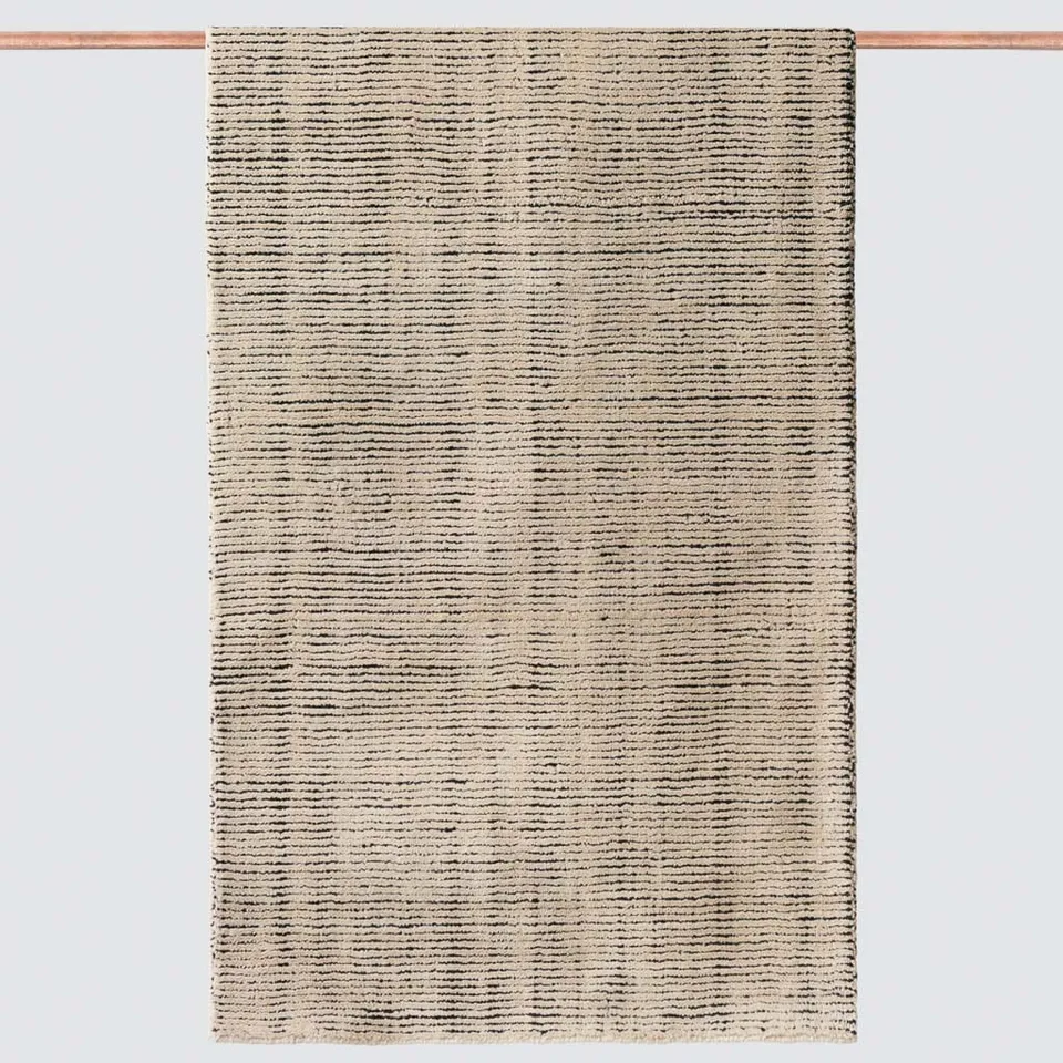 The Citizenry Artha Handwoven Striped Accent Rug | 3' x 5' | Ecru