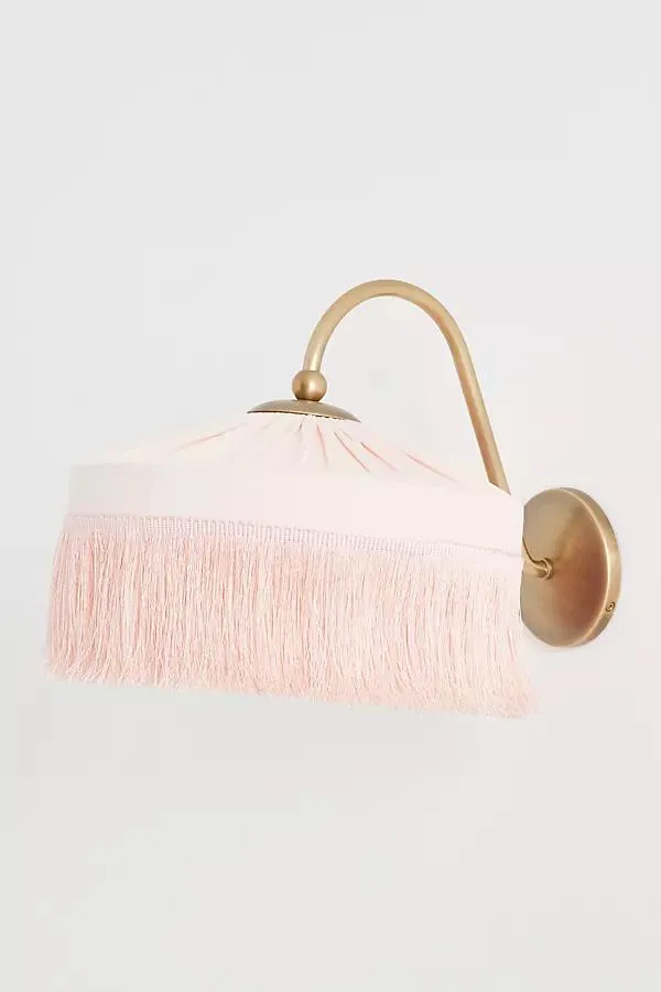 Sinclair Tassel-Fringed Velvet Sconce Wall Light