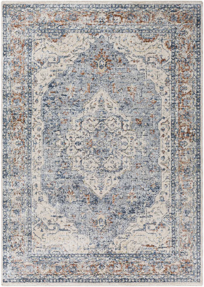 Amore Gray Indoor 2'7" x 10' Machine Woven Rug