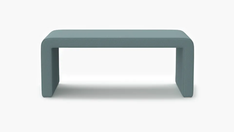 Waterfall Bench, Seaglass Everyday Linen