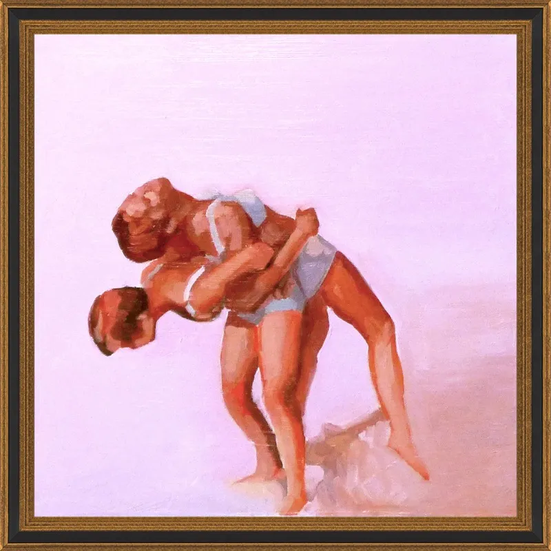 wrestling by Mary Sinner for Artfully Walls