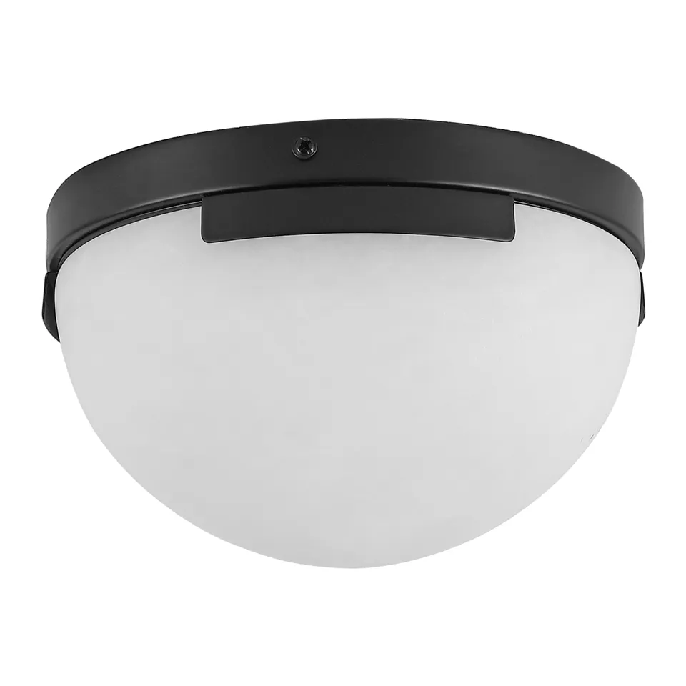 Safavieh Couture Eddie Alabaster Flush Mount - Black/Off White