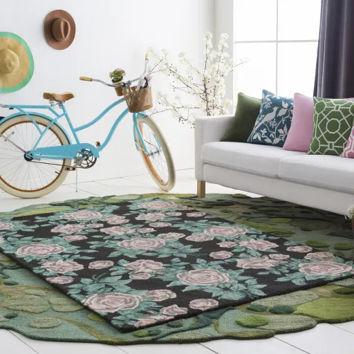 Botany Green Indoor 9' x 13' Handmade Rug