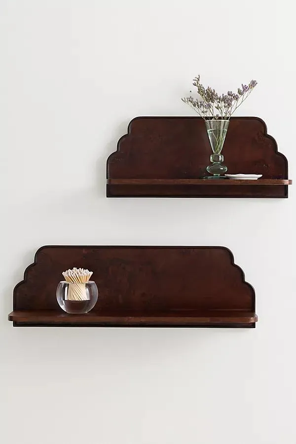 Betti Wood Scalloped Shelf