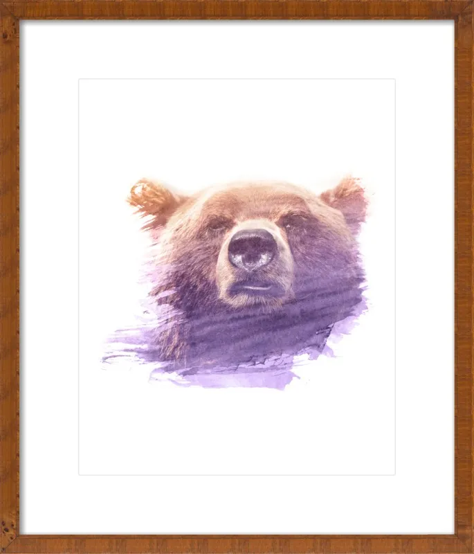 BEAR SUPERIMPOSED WATERCOLOR by Emiliano Deificus for Artfully Walls