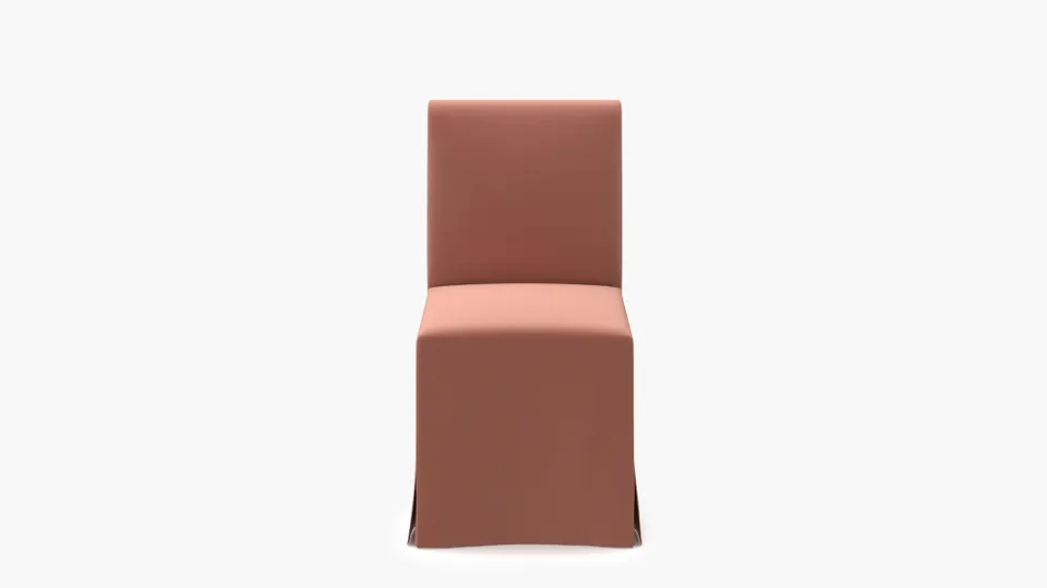 Slipcovered Signature Dining Chair, Bloom Performance Plush Velvet