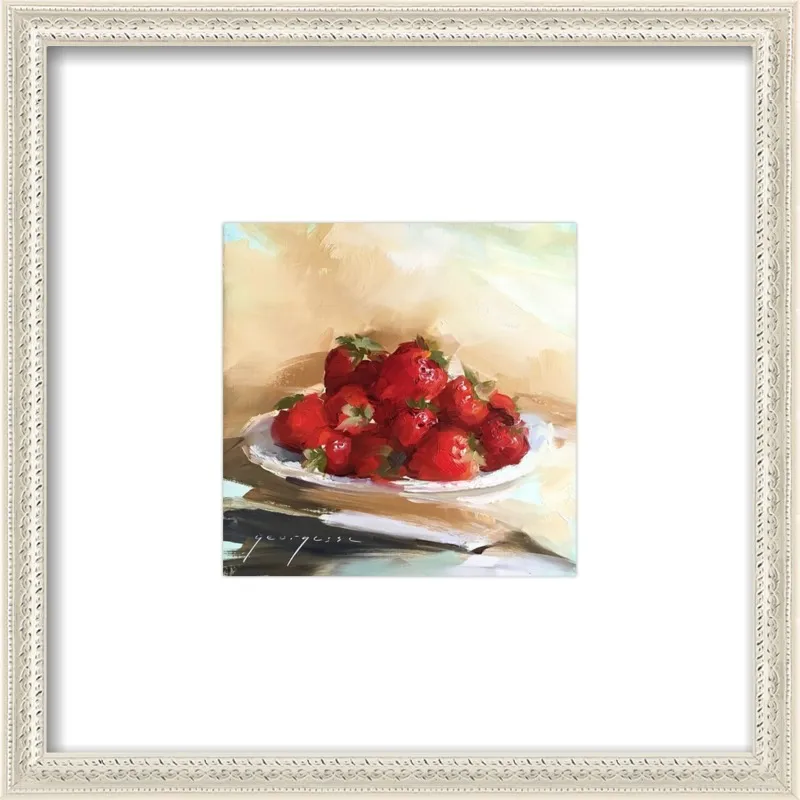 "Summer Strawberries 2" by Georgesse Gomez for Artfully Walls