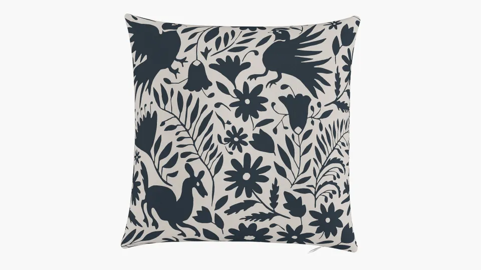 Outdoor 16" Throw Pillow, Ink Frida, 16" x 16"