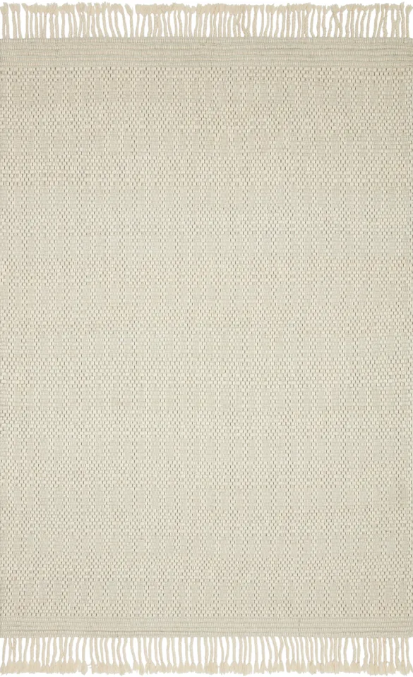 Magnolia Home by Joanna Gaines x Loloi Myra MYR-02 White 18" x 18" Sample