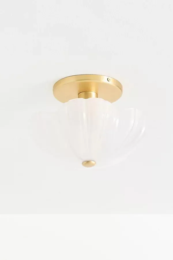 Flora Flower Glass Flush Mount