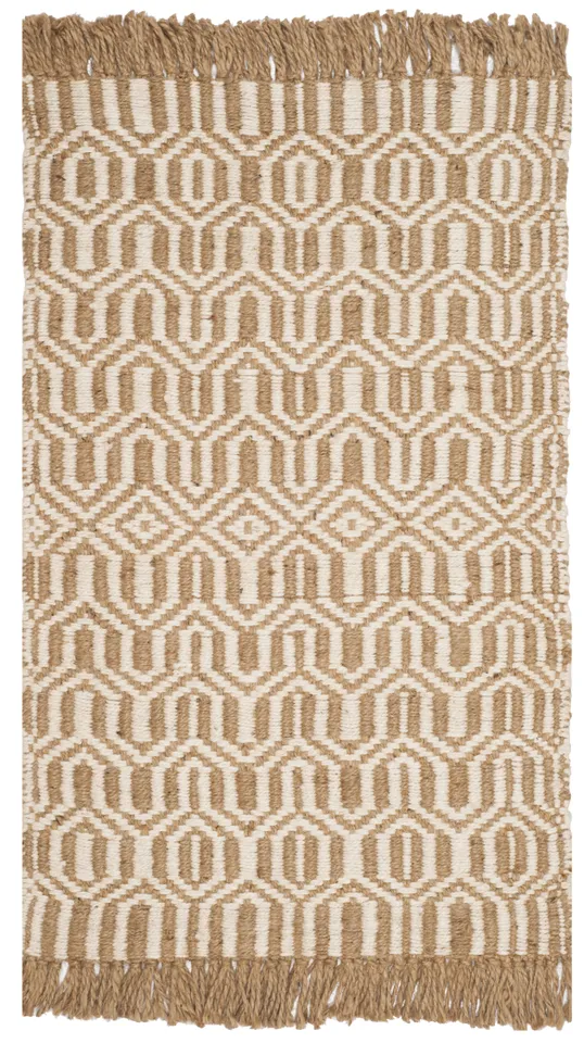 Arlo Home Hand Woven Area Rug, NF184A, Natural/Ivory,  4' X 6'