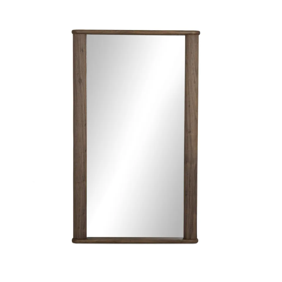 Quinley Floor Mirror - Weathered Mango Solid