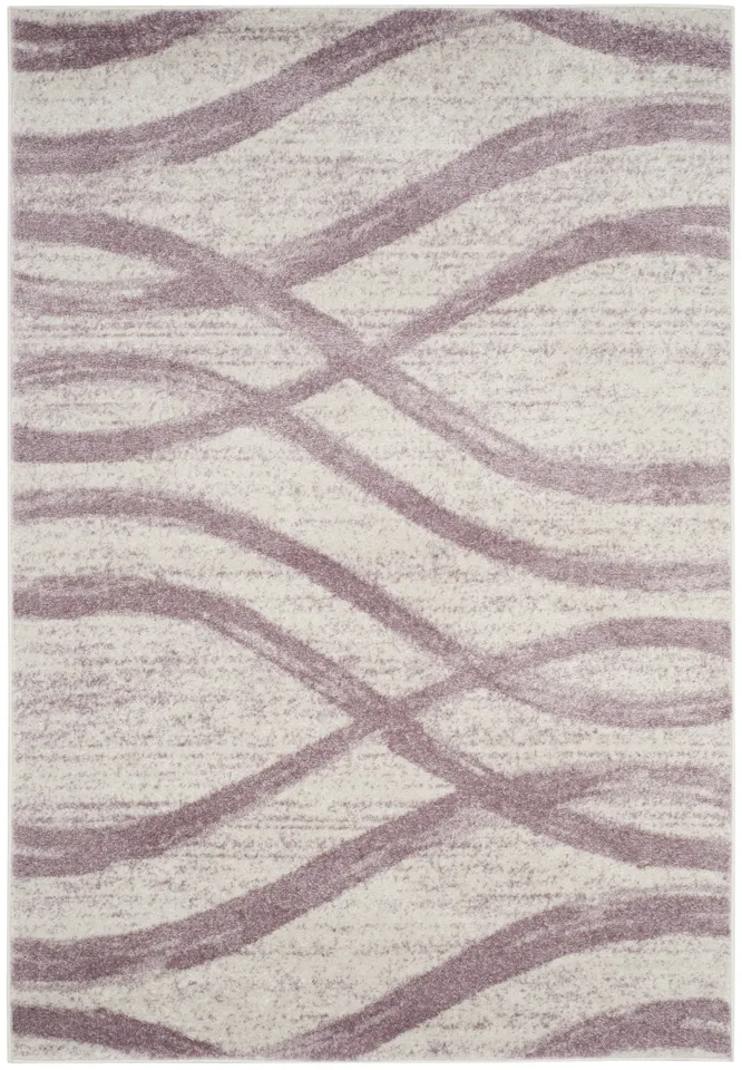 Arlo Home Woven Area Rug, ADR125L, Cream/Purple,  6' X 9'