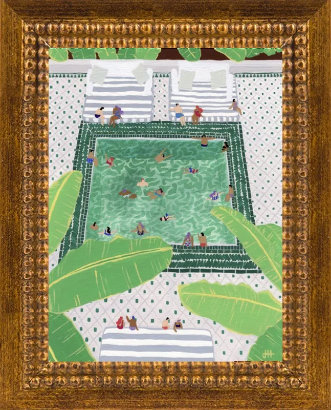 Green Riad by Joanne Ho for Artfully Walls