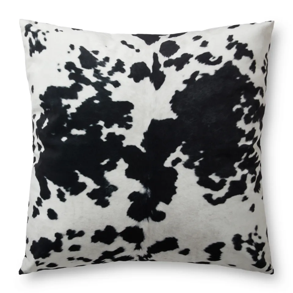 Loloi Floor Pillows Black / White 36"W x 36"D x 6"H