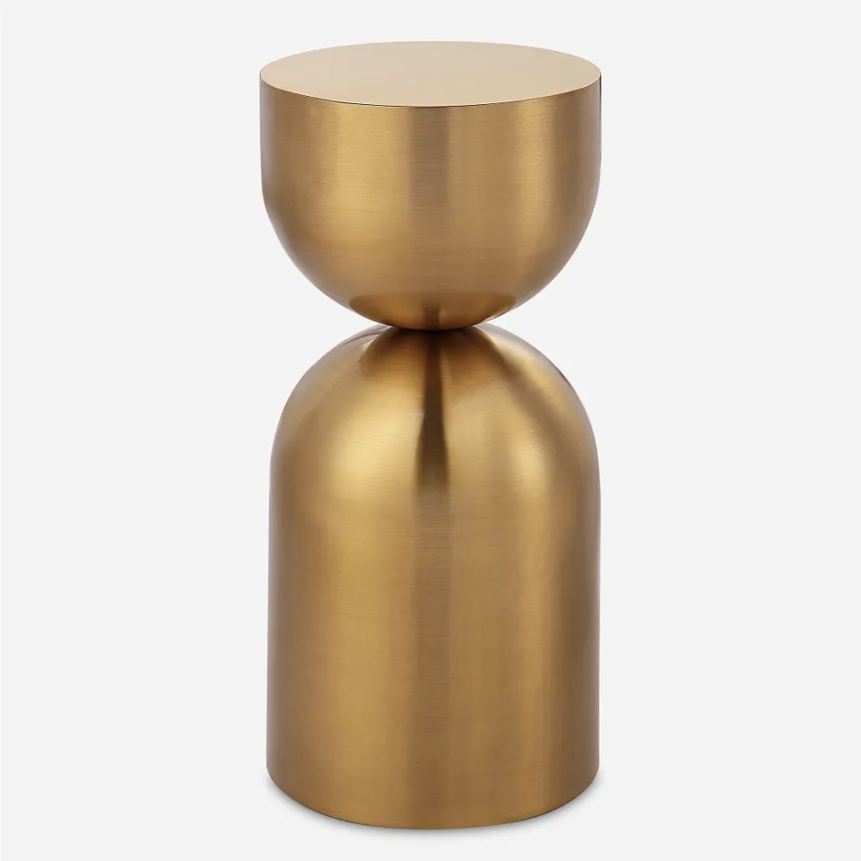 Golden Vessel Modern Accent Table