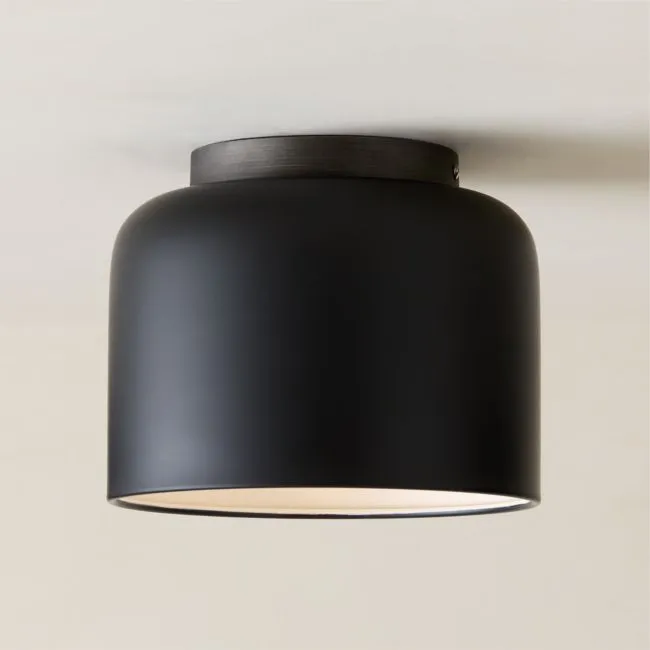 Bell Black Flush Mount Light