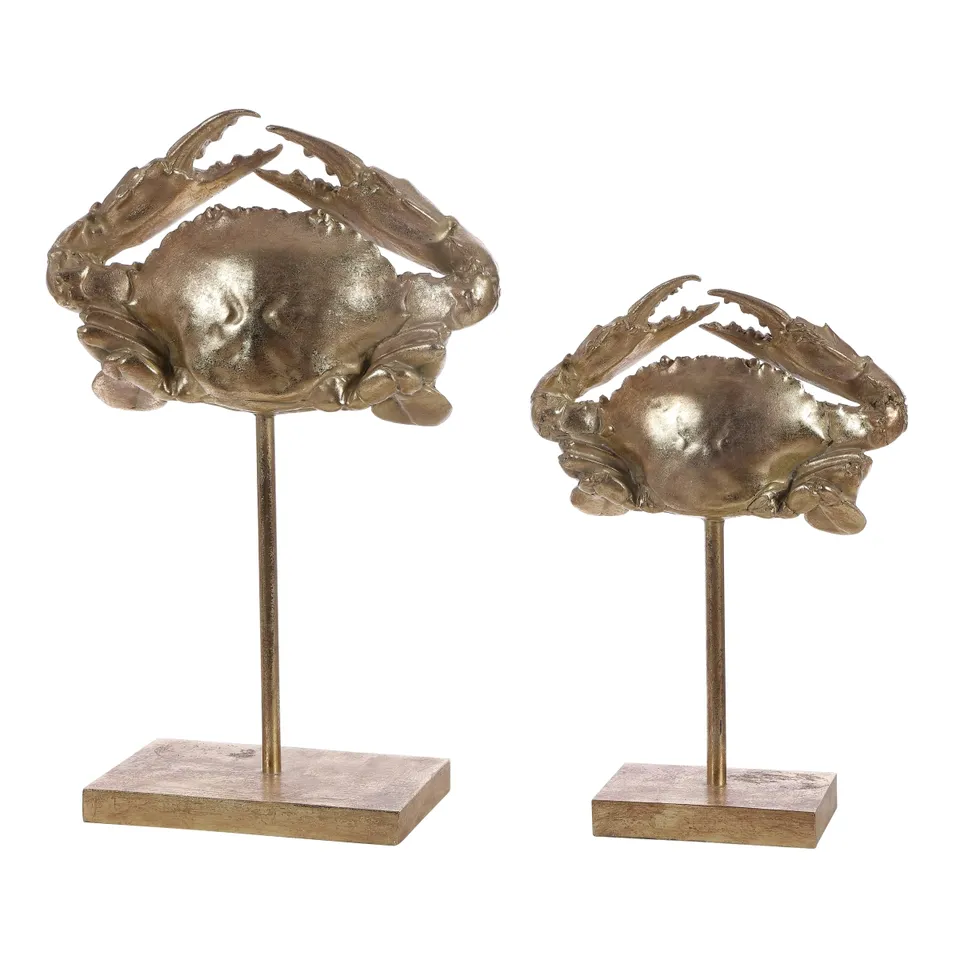 Conra Crab Table DÃ©cor, Set Of 2 - Gold
