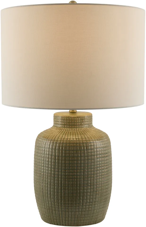 Brie  Glazed 27"H x 17"W x 17"D Accent Table Lamp
