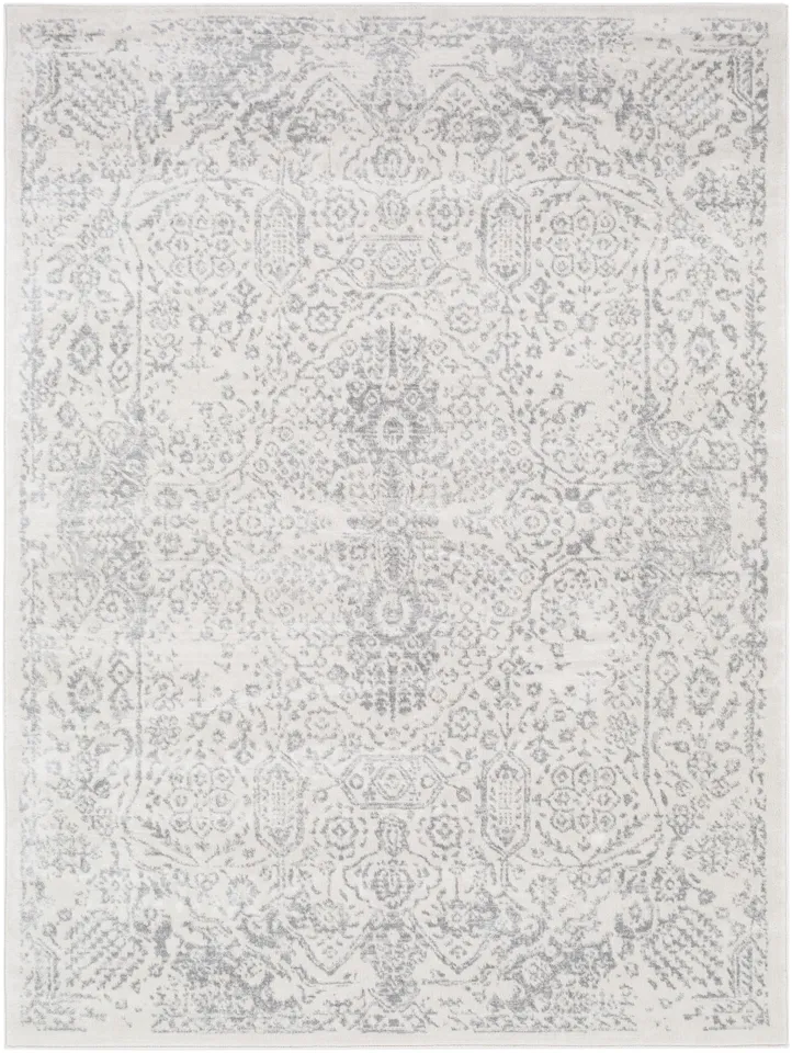 Roma Beige Indoor 6'7" x 9' Machine Woven Rug