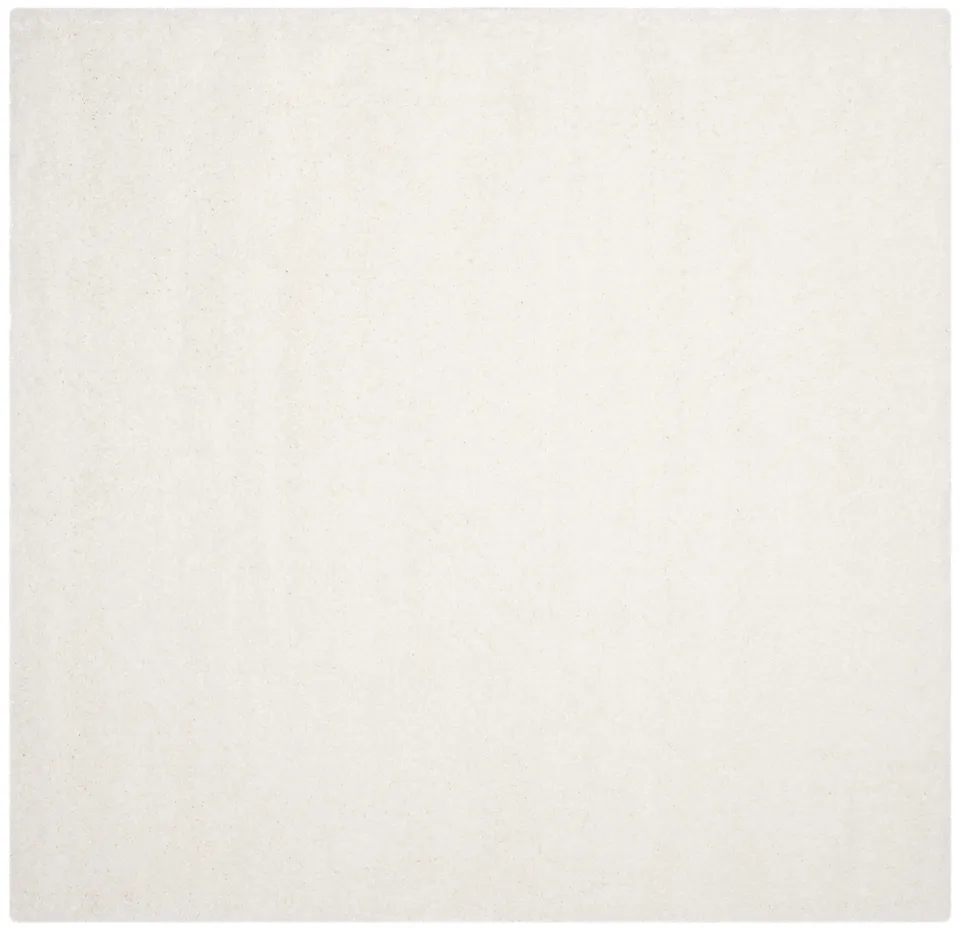 Arlo Home Woven Area Rug, SGN725-1010, White,  6' 7" X 6' 7" Square
