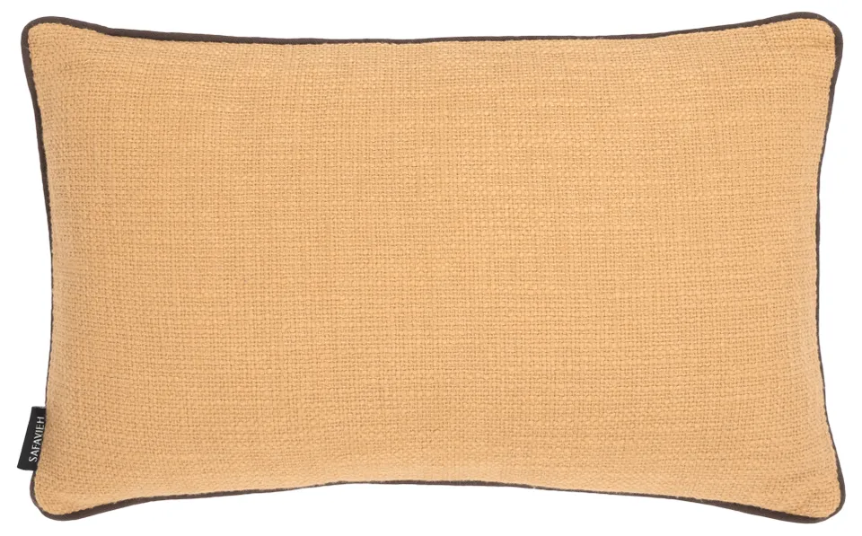 Dani 18 x 18 Cotton Pillow - Taupe / Brown