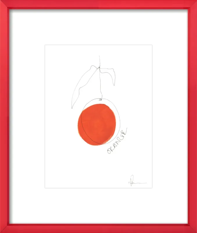 Orange by Polly Mann for Artfully Walls