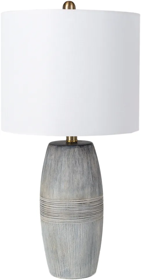 Surtsey Gray Glazed 24"H x 12"W x 12"D Accent Table Lamp