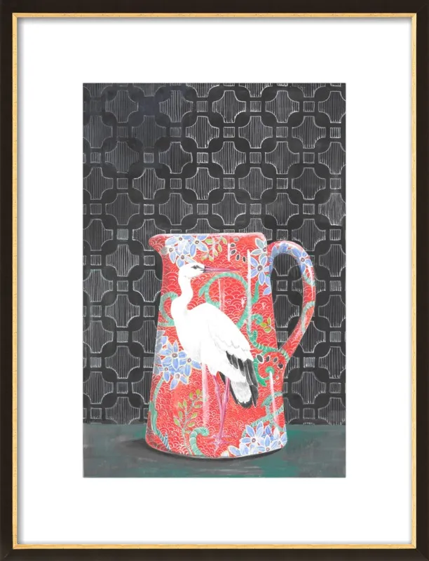 Red Vase by Miri Eshet for Artfully Walls