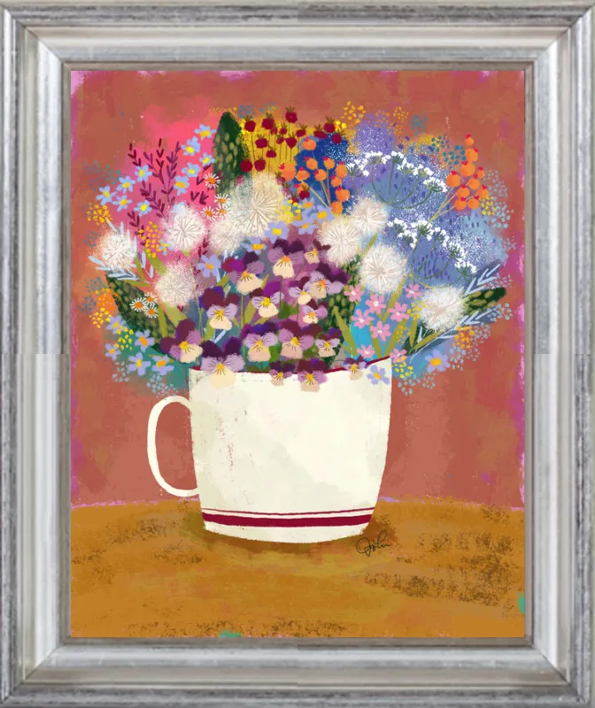 Violas in Russet by Joy Laforme for Artfully Walls