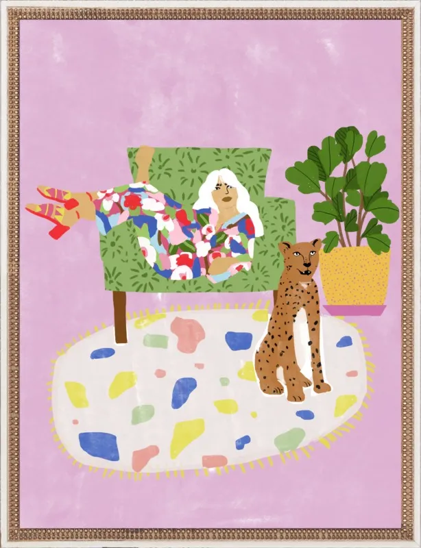Lady and her tiger by Alja Horvat for Artfully Walls
