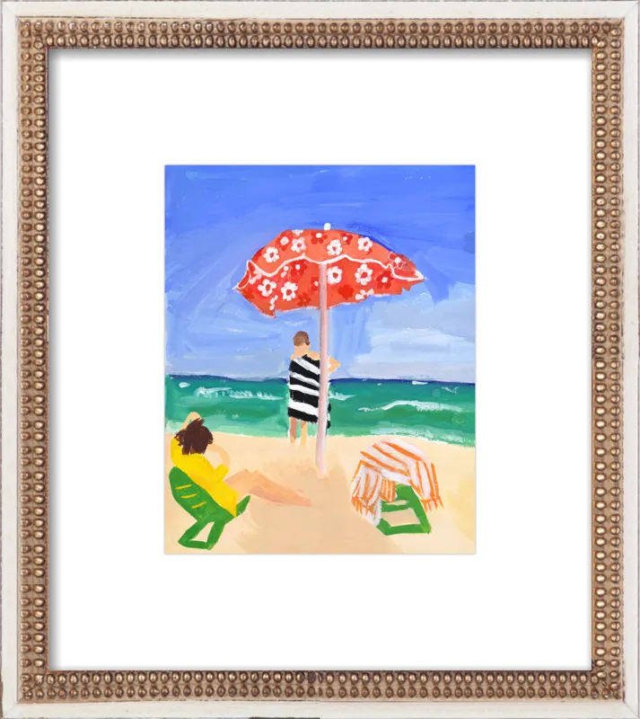 Italian Beach Umbrella by Jackie Mancuso for Artfully Walls